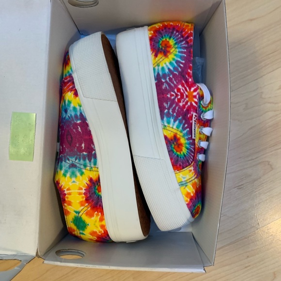 🔥🔥Superga Fabric Tie Dye Platform Sneakers - Picture 3 of 8